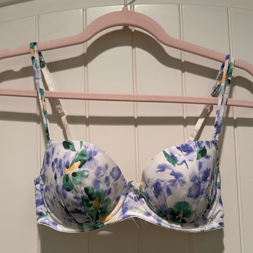 Floral Underwire Bra